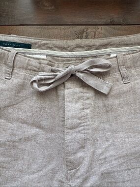 Perry Ellis Men's Linen Blend Beige Khaki Pants